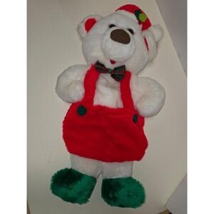 Bearvintage 20" Rennoc Santa's Best "Hang 'n Stuff" plush Christmas stocking